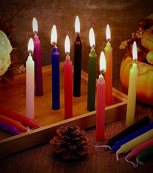Spell candles in nine colors